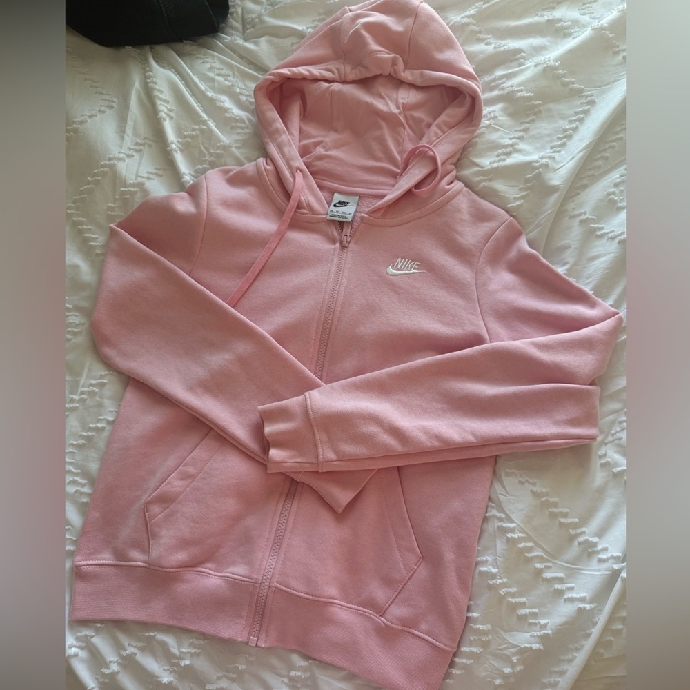 Pink nike zip up
